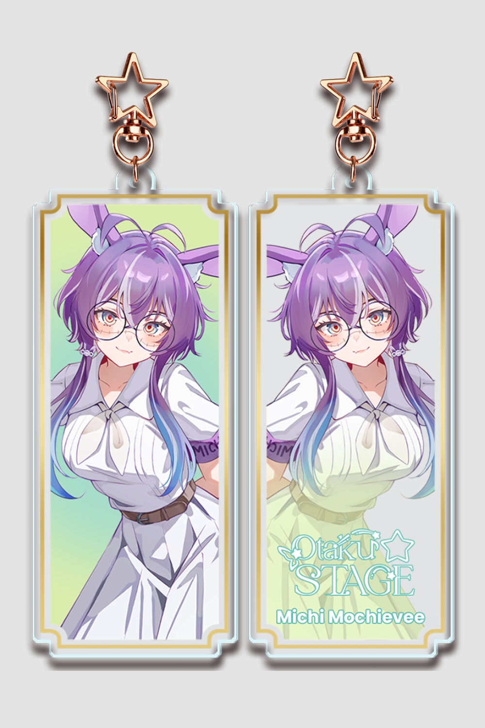 Otaku★STAGE! Michi Mochievee Keychain